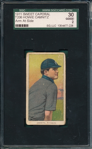 1909-1911 T206 Camnitz, Arm at Side, Sweet Caporal Cigarettes SGC 30 