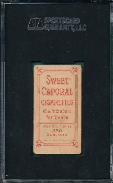 1909-1911 T206 Miller Sweet Caporal Cigarettes SGC 30 