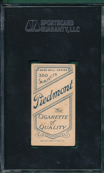1909-1911 T206 Byrne Piedmont Cigarettes SGC 60