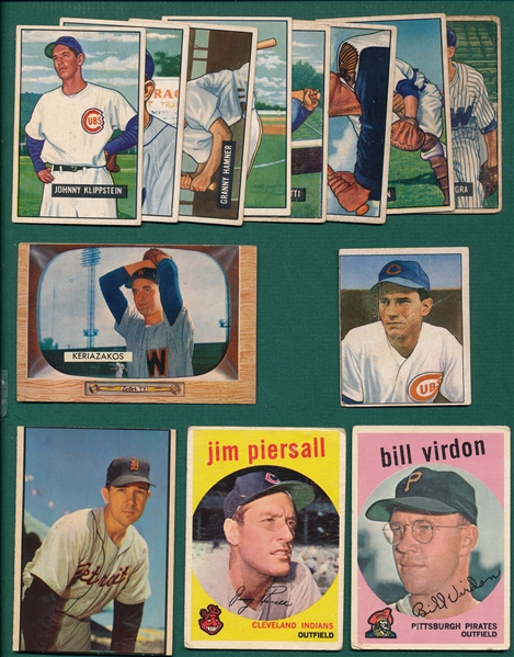 1933-60 Lot of (45) Baseball Cards
