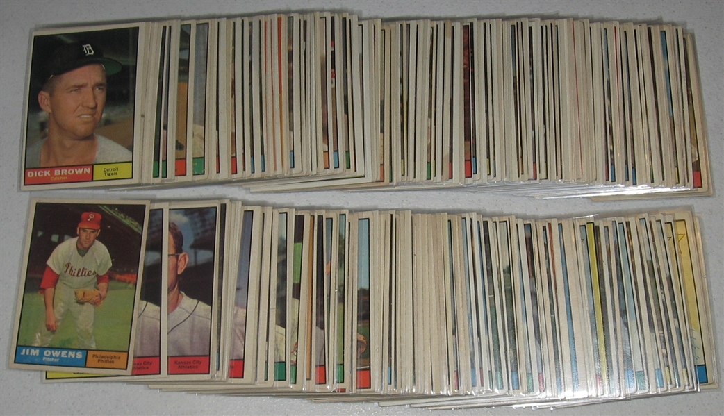 1961 Topps (319) Card Lot W/ Koufax