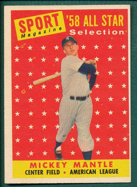 1958 Topps #487 Mickey Mantle AS