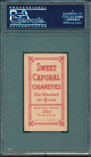 1909-1911 T206 Ames, Hands Above Head, Sweet Caporal Cigarettes PSA 4