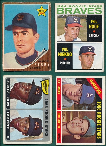 1949-80 Lot of (10) Rookie Cards of Hall of Famers