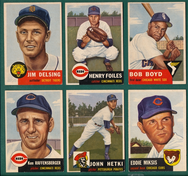 1953 Topps (14) Card Lot W/ High Numbers