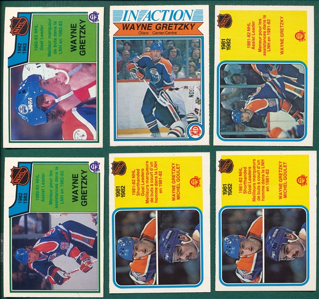 1953-83 Hockey Lot of (13) W/ Gretzky