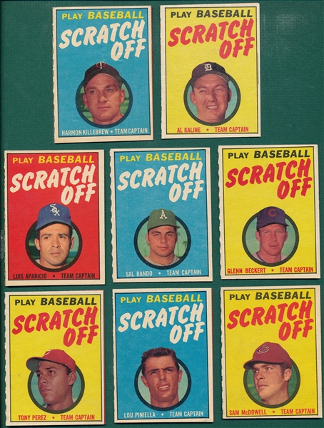 1961-71 Topps Insert Lot of (57) W/ Mays & Aaron