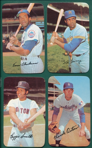 1961-71 Topps Insert Lot of (57) W/ Mays & Aaron
