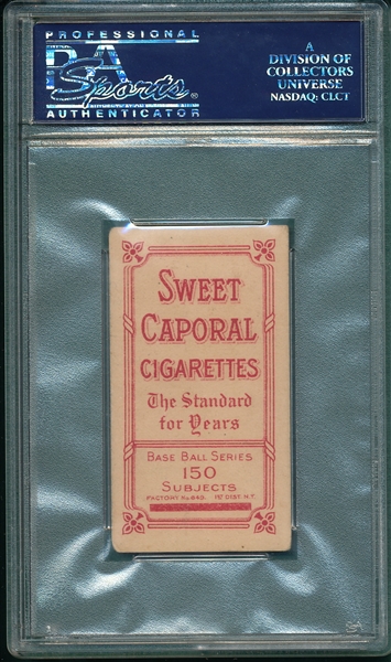 1909-1911 T206 Gilbert Sweet Caporal Cigarettes PSA 2
