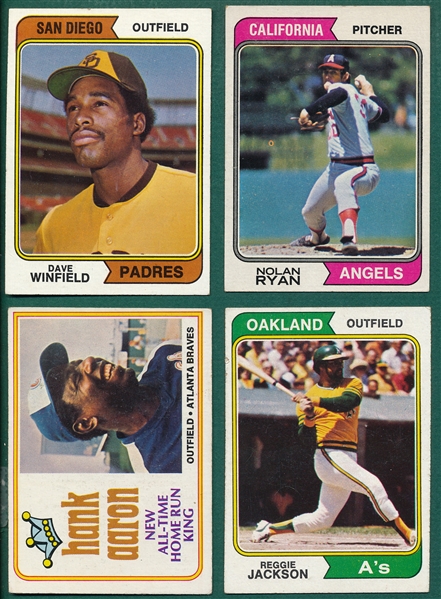 1974 Topps Baseball Complete Set Plus Traded (704)