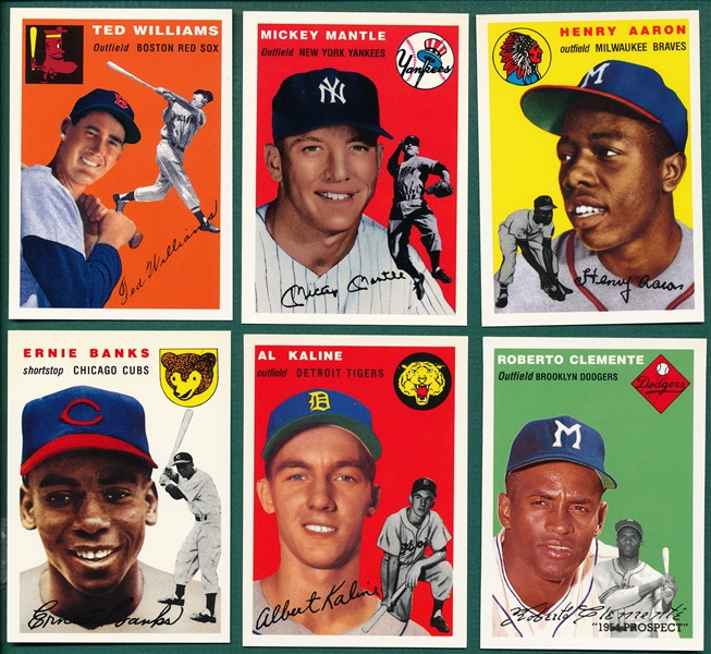 1994 Topps Archives 1954 Reprint Set (258) W/ #1 Ted Williams/ Mantle & 1991 Topps Archives 1953 Reprint Set (330) 