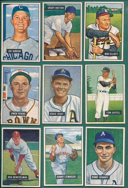 1951 Bowman (20) Card Lot W/ Kell, Hi #s