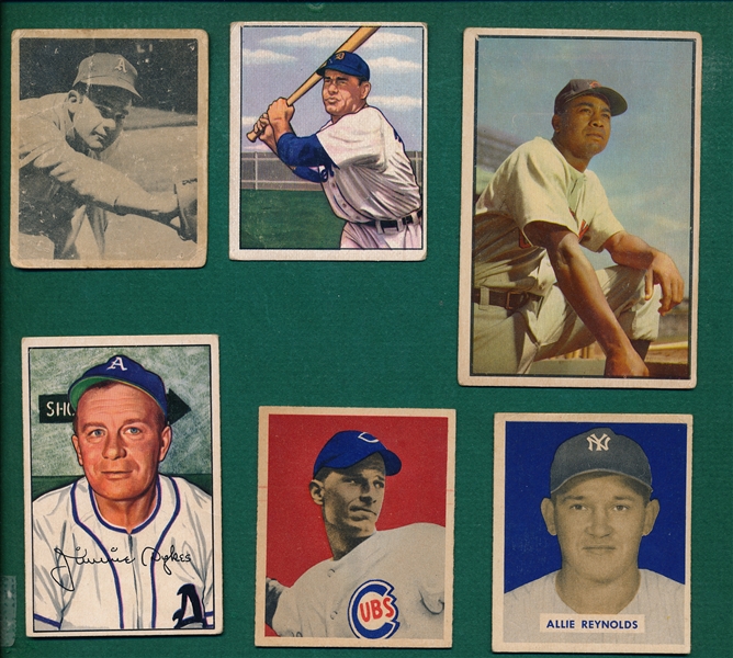 1948-54 Bowman Lot of (15) W/ Doby