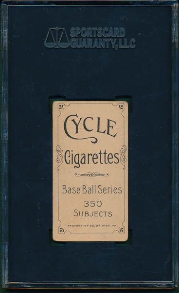 1909-1911 T206 Phillippe Cycle Cigarettes SGC 45