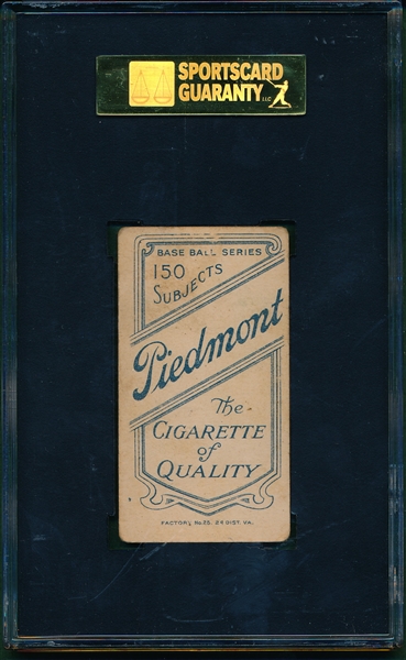 1909-1911 T206 Bransfield Piedmont Cigarettes SGC 40