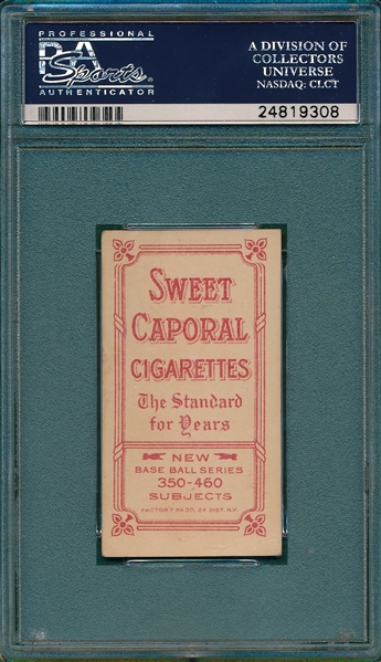 1909-1911 T206 Herzog, Boston, Sweet Caporal Cigarettes PSA 2