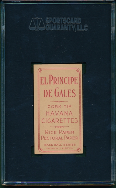 1909-1911 T206 Bliss El Principe De Gales Cigarettes SGC 40 *Name On Top & Bottom*