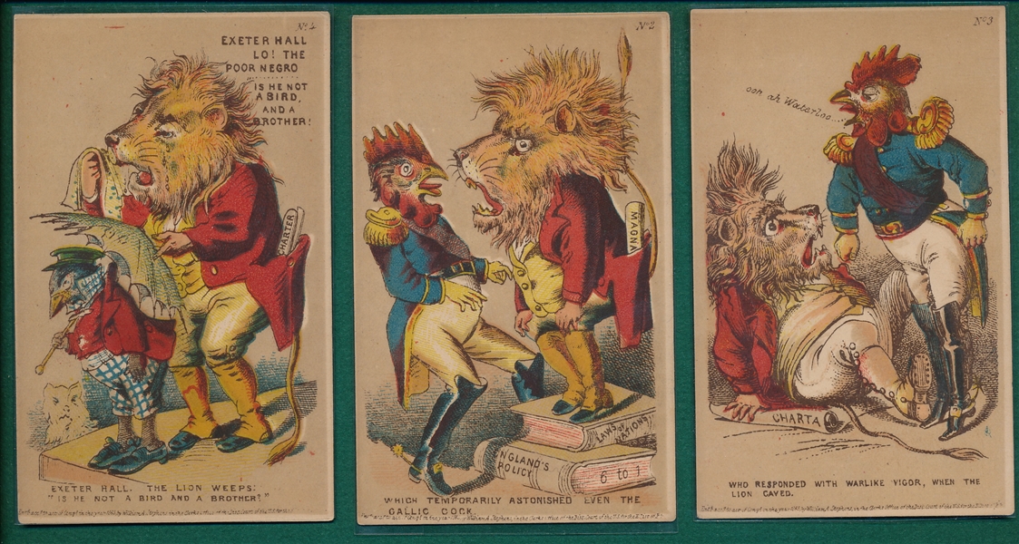 19th Century Political Trade Cards Lot of (9)