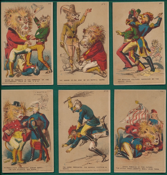 19th Century Political Trade Cards Lot of (9)