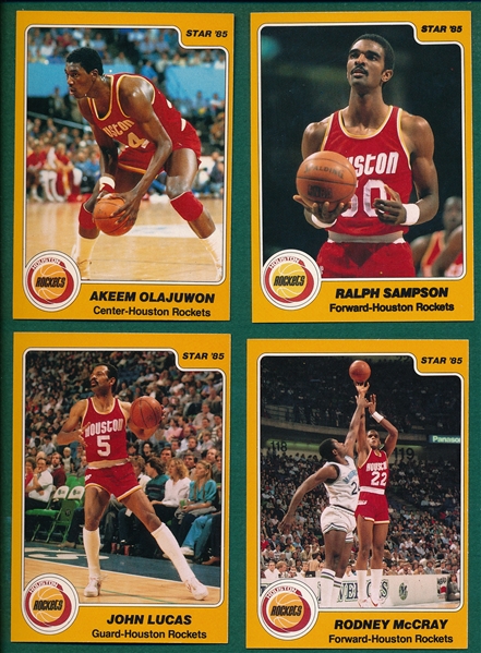 1984-85 Star BSKT Houston Rockets Team (13) W/ Olajuwon, Rookie