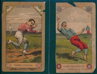 1880s Baseball Scorecard Covers W/ 1886 Boston & Bridgeport, CT