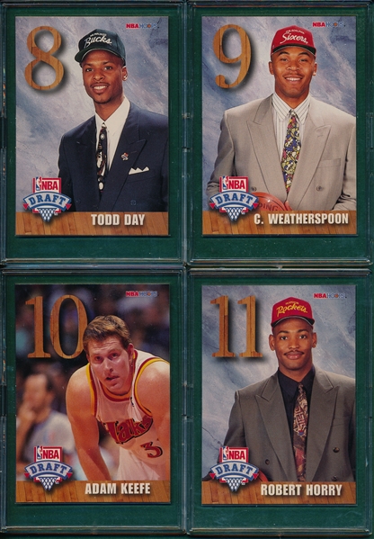 1992-93 NBA Hoops Draft Redemption Complete Set (10) W/ Shaq SGC 98