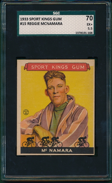 1933 Sports Kings #15 Reggie McNamara SGC 70