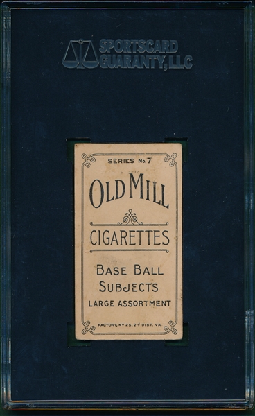 1910 T210-7 Malcolm Old Mill Cigarettes SGC 30