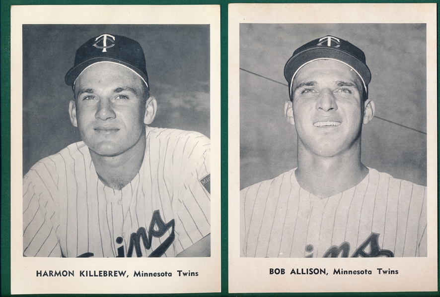 1960s Jay Publishing Minnesota Twins (12) W/ Killebrew