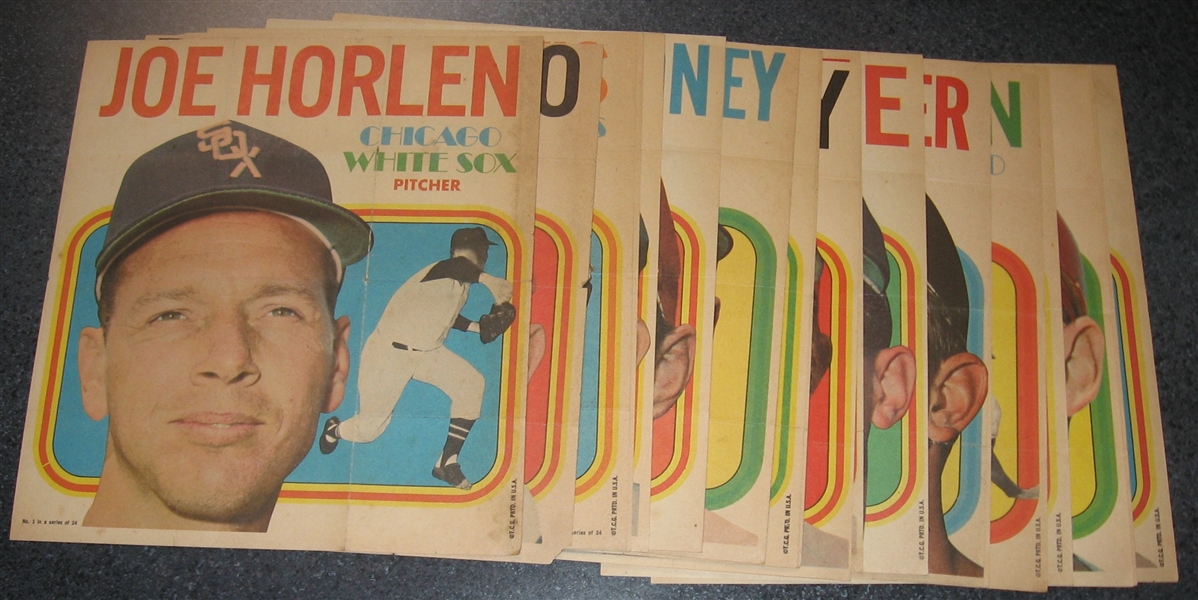 1970 Topps Posters Complete Set (24) W/ Clemente