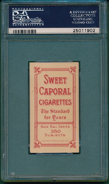 1909-1911 T206 Burns Sweet Caporal Cigarettes PSA 4