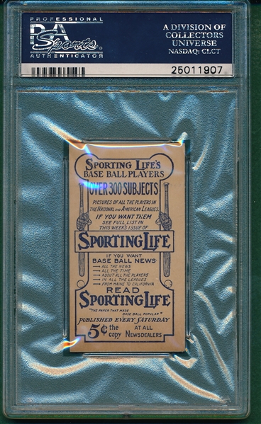 1910-1911 M116 Wilson, Art, Sporting Life PSA 4