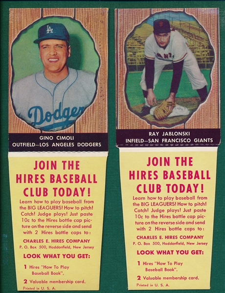 1958 Hires Rooter Lot of (4) W/ Cimoli