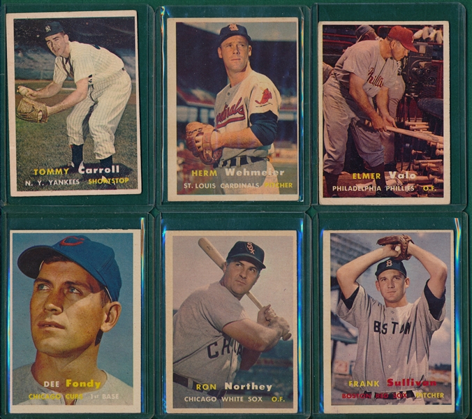1957 Topps Lot of (14) W/ Pee Wee Reese