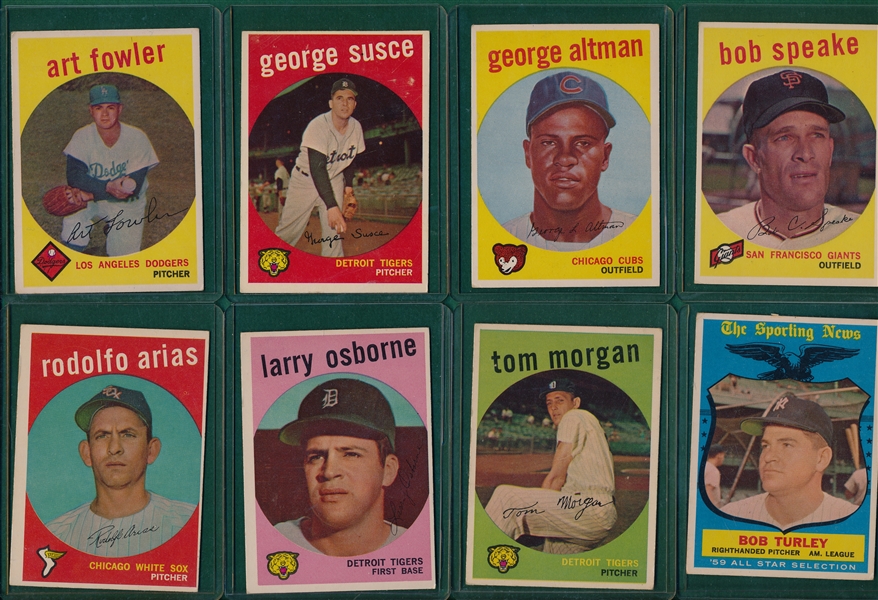1959 Topps Lot of (14) W/ Turley AS *Hi#s*
