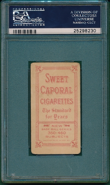 1909-1911 T206 McGraw, Glove at Hip, Sweet Caporal Cigarettes PSA 1.5