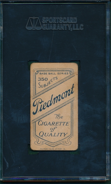 1909-1911 T206 Delehanty Piedmont Cigarettes SGC 35