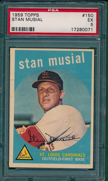 1959 Topps #150 Stan Musial PSA 5