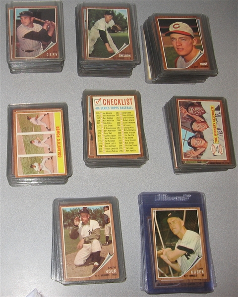 1962 Topps Lot of (160) W/ Koufax Leader