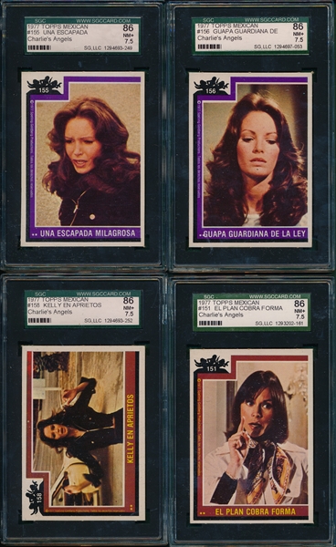1977 Topps Mexican Charlie's Angels Lot of (13) SGC