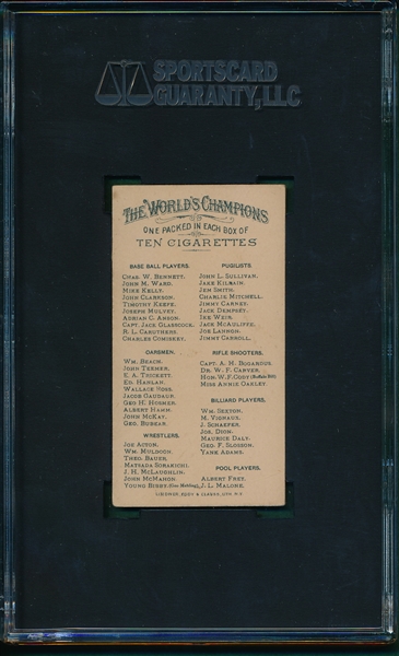 1887 N28 John Clarkson Allen & Ginter Cigarettes SGC 45