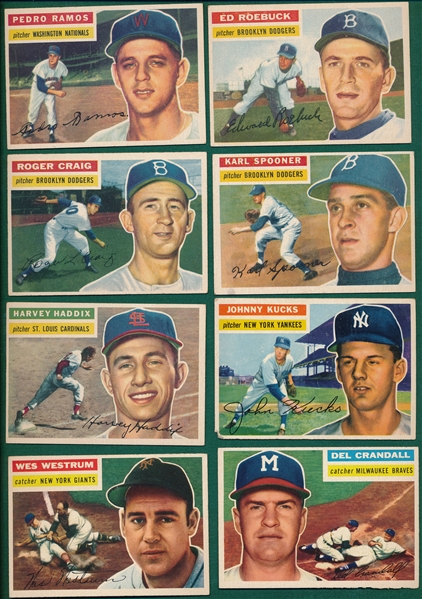 1956 Topps Lot of (11) W/ Banks