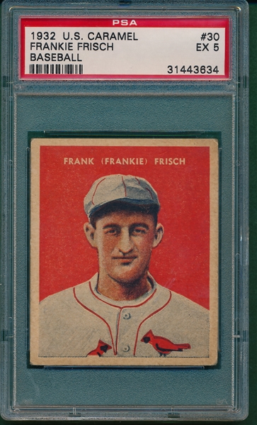 1932 US Caramel #30 Frankie Frisch PSA 5