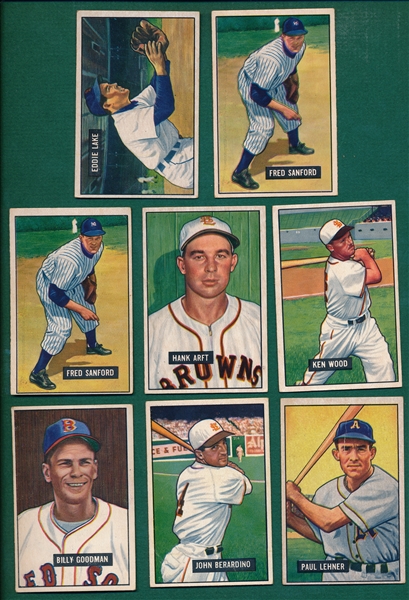 1951 Bowman Lot of (16) W/ Doby
