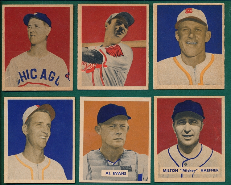 1949 Bowman Lot of (12) W/ Partee *SP* *Crease Free*