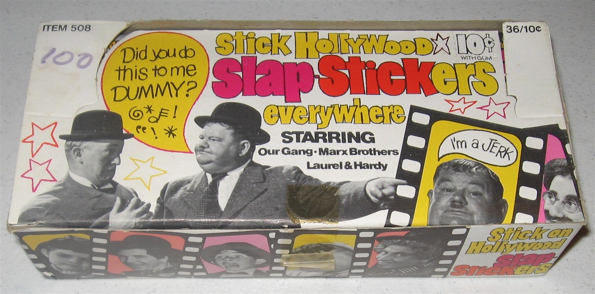 1975 Fleer Stick Hollywood Complete Box (36) Packs