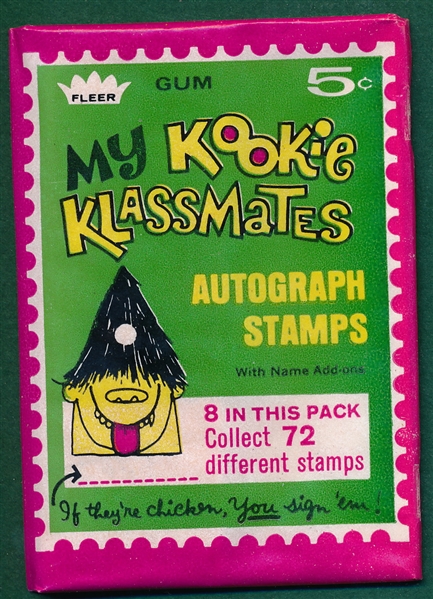 1968 Fleer My Kookie Klassmates Box of (24) Packs 