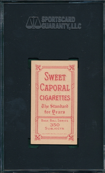 1909-1911 T206 Ames, Hands Above Head, Sweet Caporal Cigarettes SGC 80