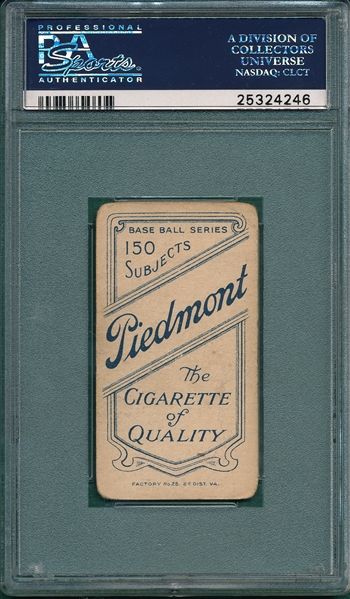 1909-1911 T206 Flick Piedmont Cigarettes PSA 1.5