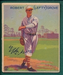 1933 Goudey #220 Robert "Lefty"Grove, Autographed JSA Authentic